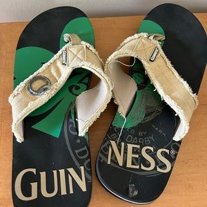Mens Guinness flip flops. Size 13.